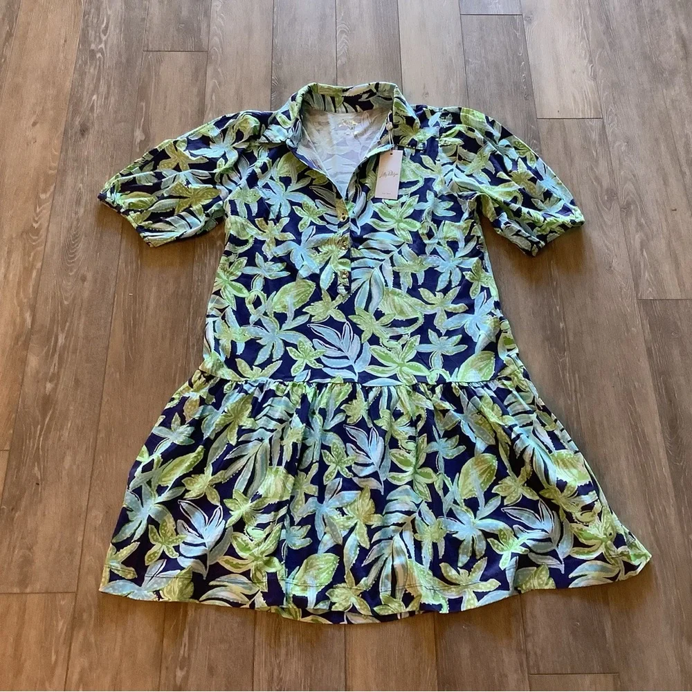 Lilly Pulitzer Bingley Dress Sapphire Pool, Size Medium - Picture 4 of 4